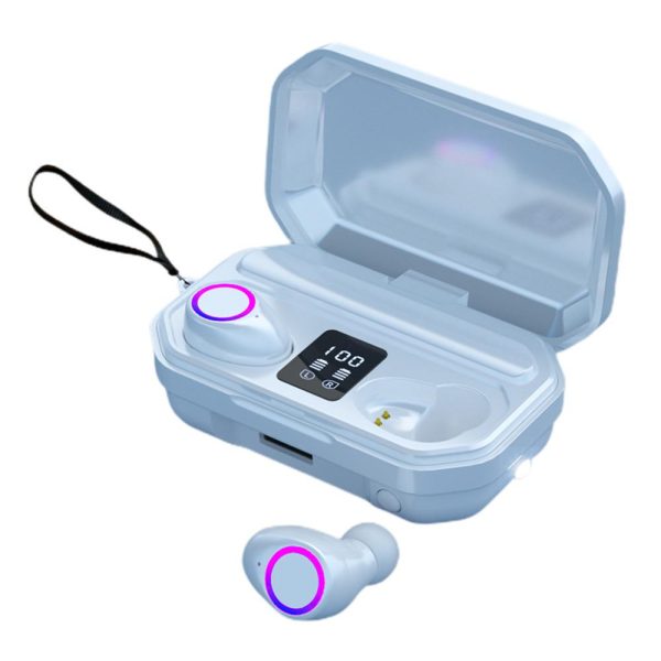 M12 TWS Bluetooth 5.0 Wireless HiFi Stereo Earphones with LED