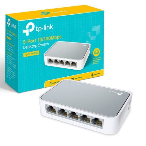 TP-Link LS1005 5-Port 10/100Mbps Desktop Network Switch